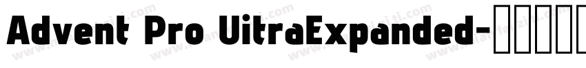 Advent Pro UitraExpanded字体转换